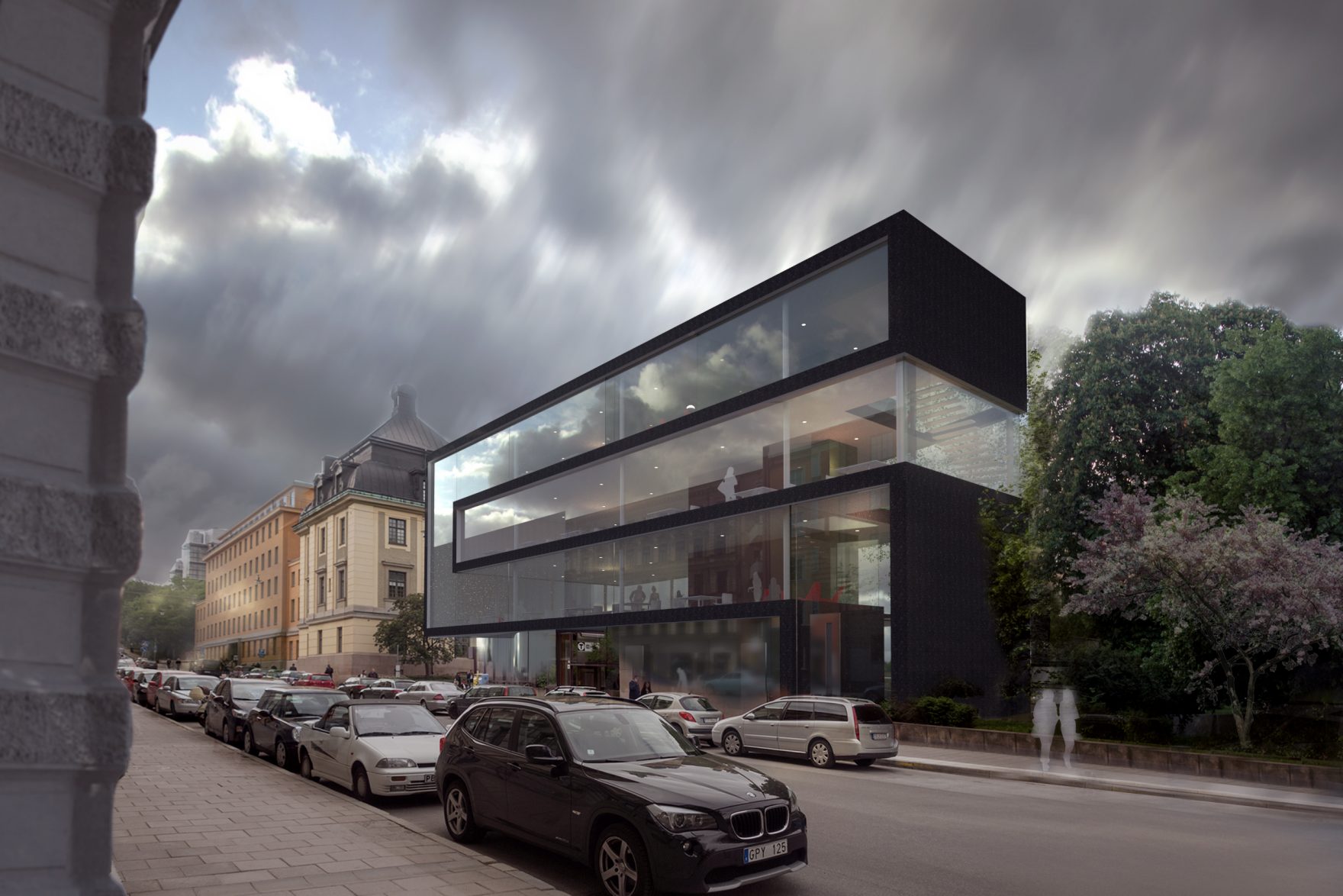 Vy från Bergsgatan